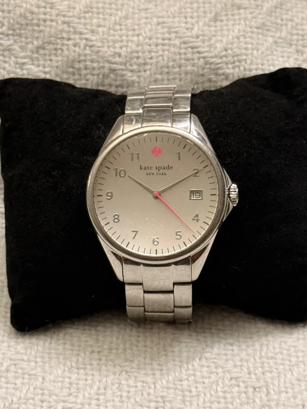 Kate Spade Silver Stainless Steel Link Wrist Watch #22